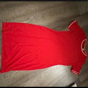 Red Dress loose but body fit